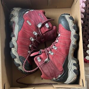 Oboz Red Hiking Boots Waterproof - Size 6.5
